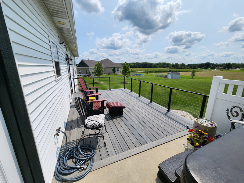 Outdoor kitchen installation in West Michigan