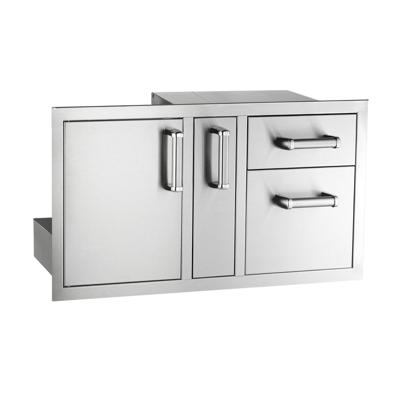 Fire Magic Premium Flush Access Door w/ Platter Storage & Double Drawer