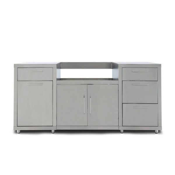 Blaze 6' Stainless Steel Grill Island for 32