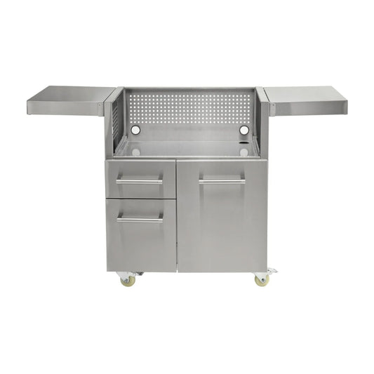 Coyote 30" Freestanding Stainless Steel Flat Top Grill Cart