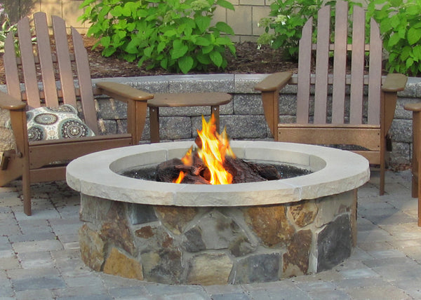 Stone Age Round Ready-to-Finish Fire Pit Kit