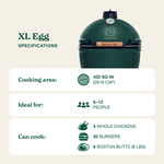 Big Green Egg XLarge EGG Kamado Charcoal Grill