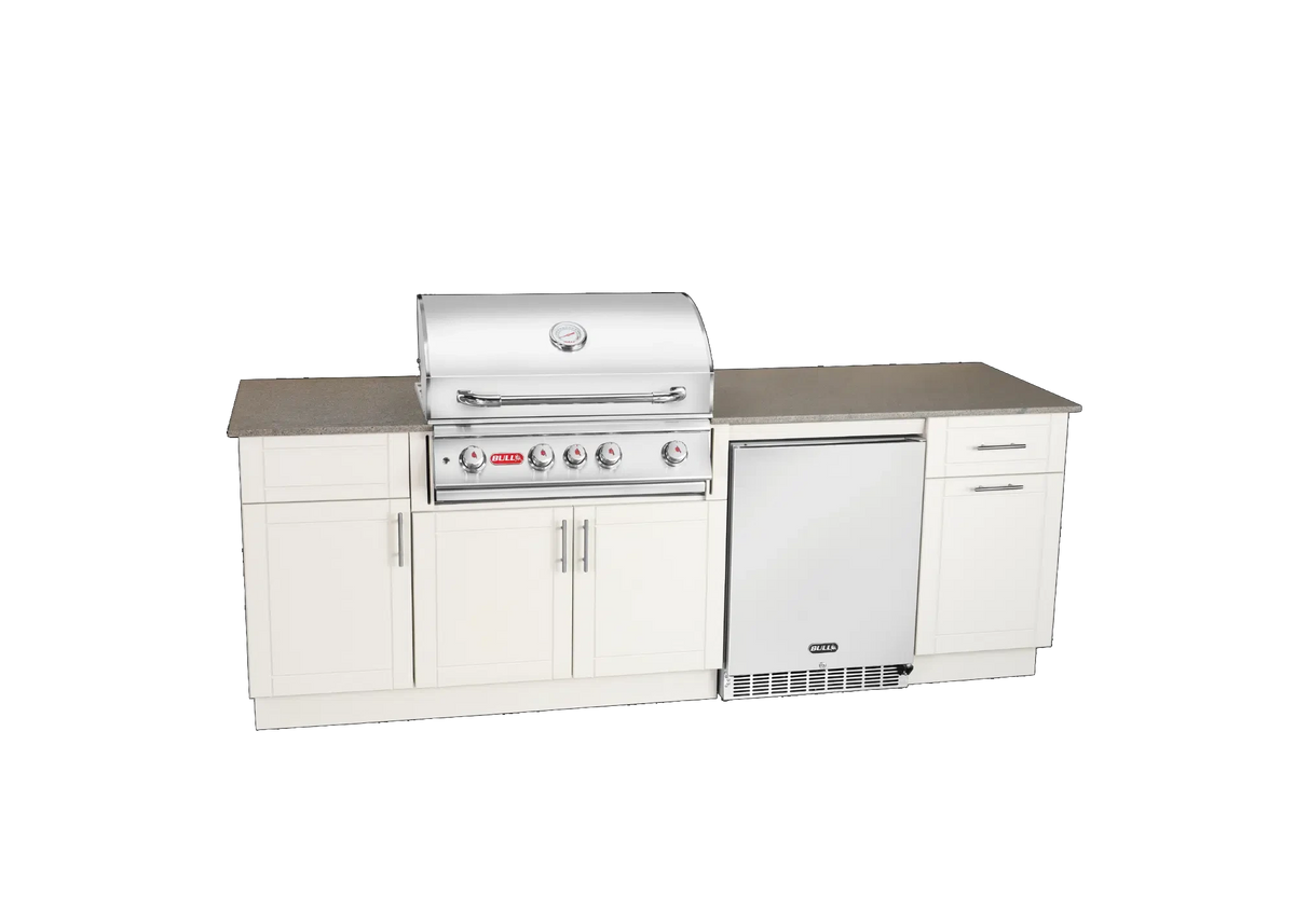 Bull DuraBull 8' Myrtle Beach Grill Island w/ 30" Angus Grill