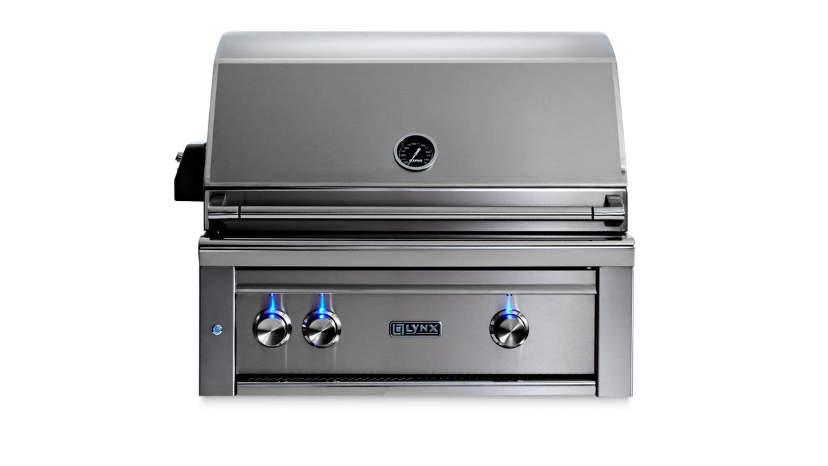 Lynx Professional 30" Built-In Gas Grill w/ Trident IR + Ceramic Burner & Rotisserie