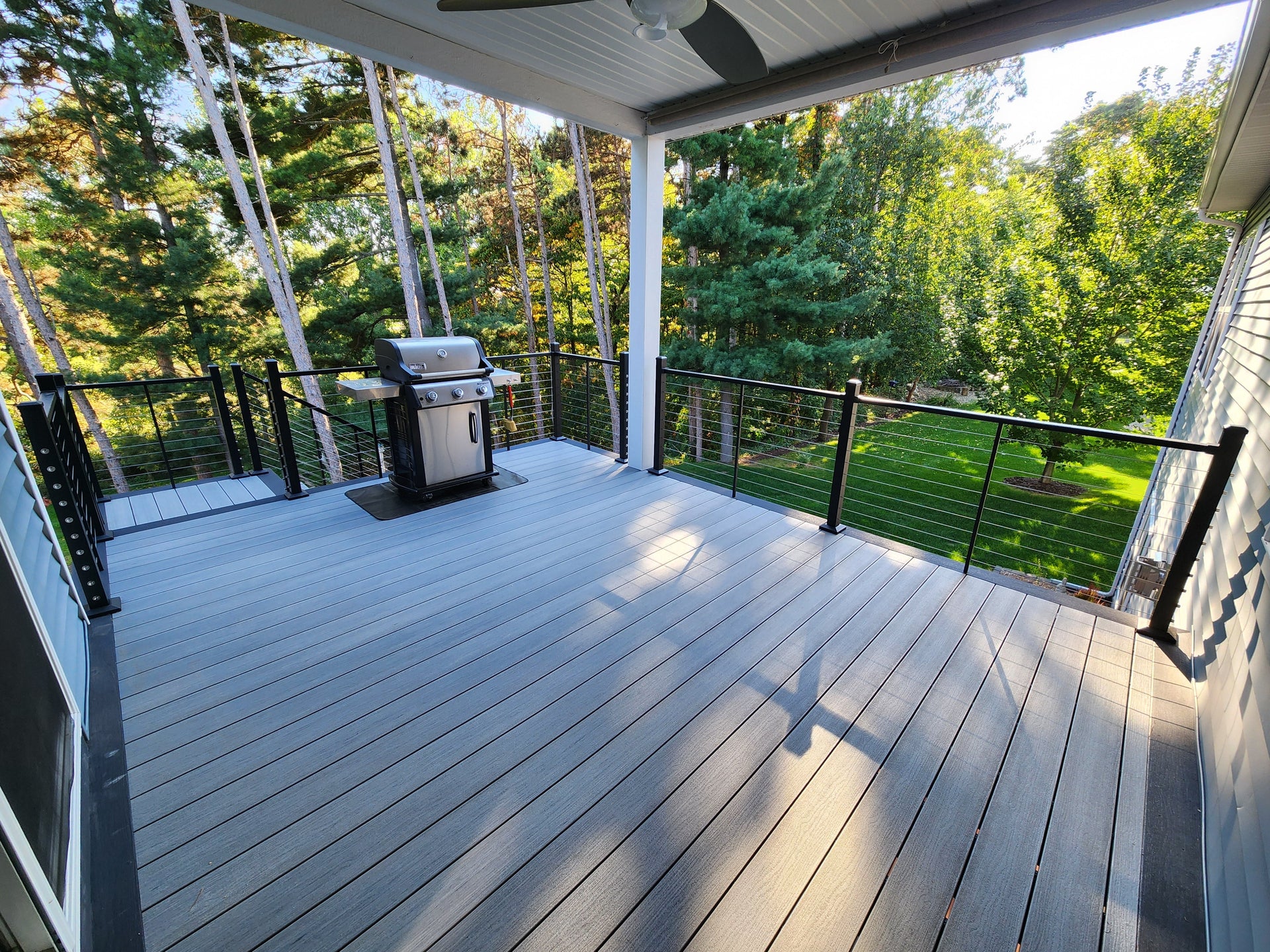 Composite deck built by Liv-Outdoors in Holland Michigan