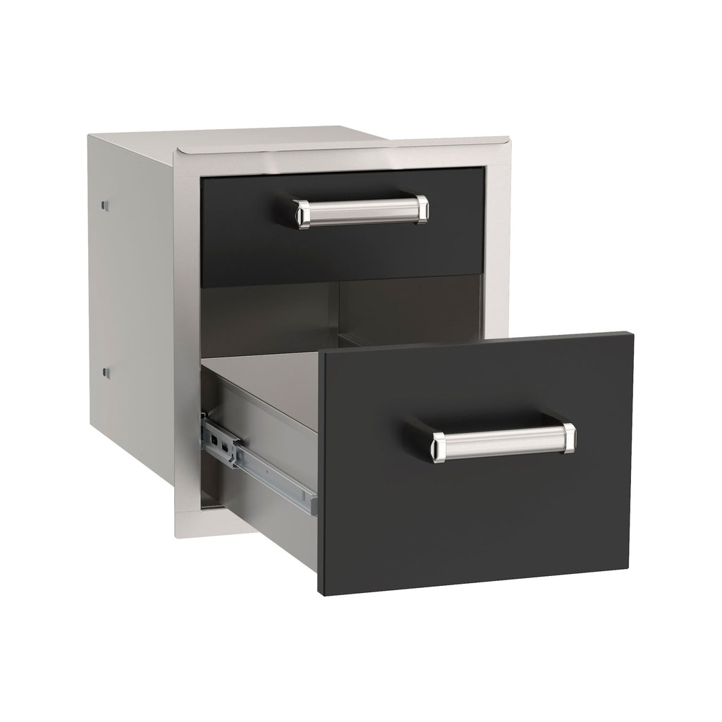 Fire Magic Echelon Black Double Drawer