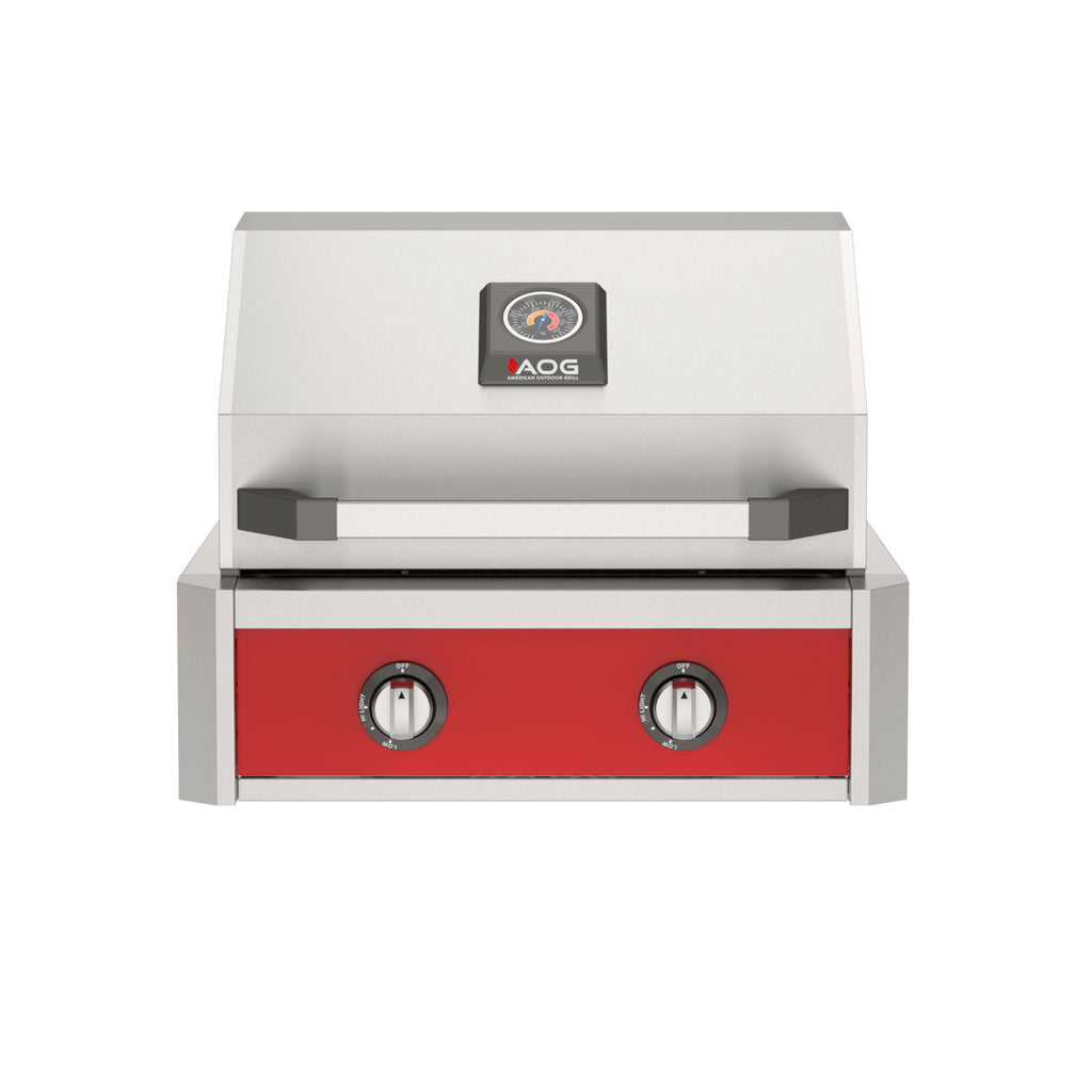American Outdoor Grill T-Series 24" Built-In Gas Grill – red