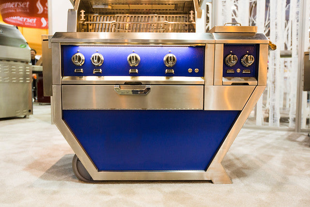 Hestan 36" Freestanding Gas Grill w/ Deluxe Cart, 3 Trellis Burners, Double Side Burner & Rotisserie – view 2