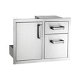 Fire Magic Premium Flush Access Door w/ Double Drawer
