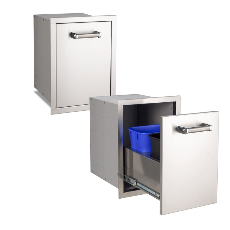 Fire Magic Premium Flush Double Trash Cabinet