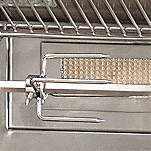 Alfresco ALXE 56" Built-In Gas Grill w/ Rotisserie & Side Burner – rotisserie burner