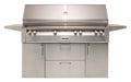 Alfresco ALXE 56" All Grill Freestanding Deluxe Cart Gas Grill w/ Sear Zone & Rotisserie