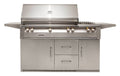 Alfresco ALXE 56" Refrigerated Cart Gas Grill w/ Sear Zone & Rotisserie & Side Burner