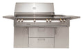 Alfresco ALXE 56" Freestanding Deluxe Cart Gas Grill w/ Sear Zone & Rotisserie & Side Burner
