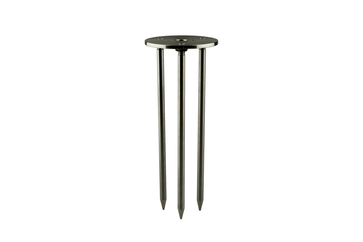Lumien 12" Trident Stake, Stainless Steel