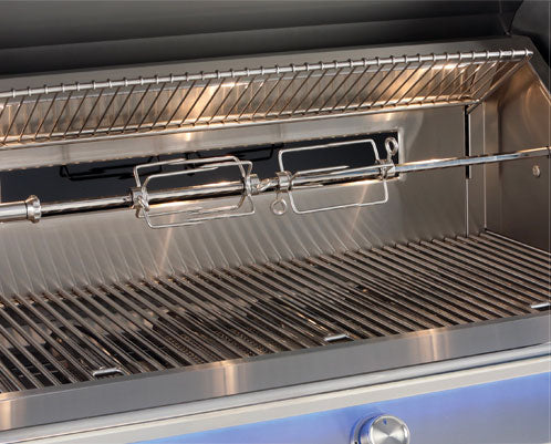 Alfresco AIPG 36" Intelligent Professional Freestanding Cart Gas Grill w/ Rotisserie – Mega-Drive rotisserie