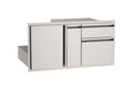 American Outdoor Grill Door w/ Double Drawer & Platter Storage