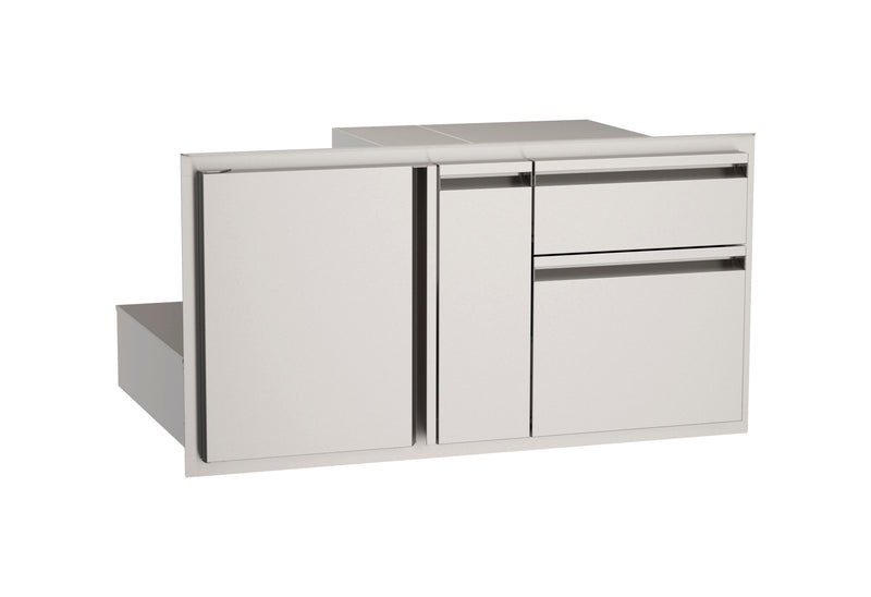 American Outdoor Grill Door w/ Double Drawer & Platter Storage