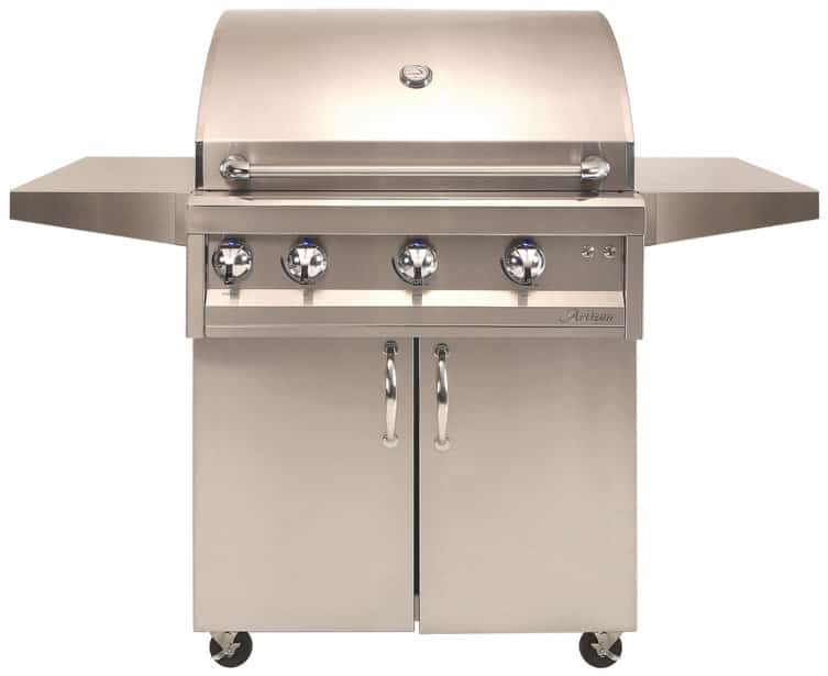 Artisan Professional 32" Freestanding Cart Gas Grill w/ Rotisserie