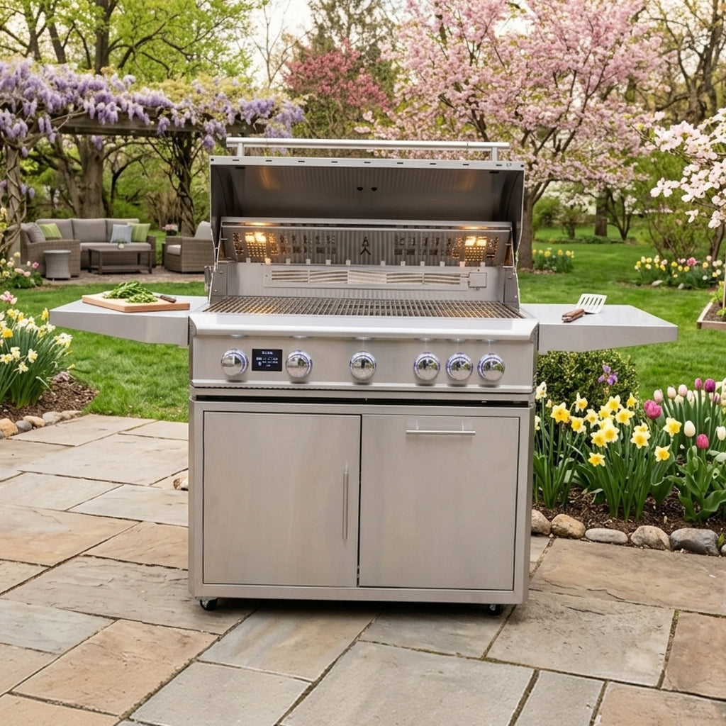 Blaze LTE Pro 40" 5-Burner Built-In Gas Grill w/ Rear Burner & Rotisserie – view 2