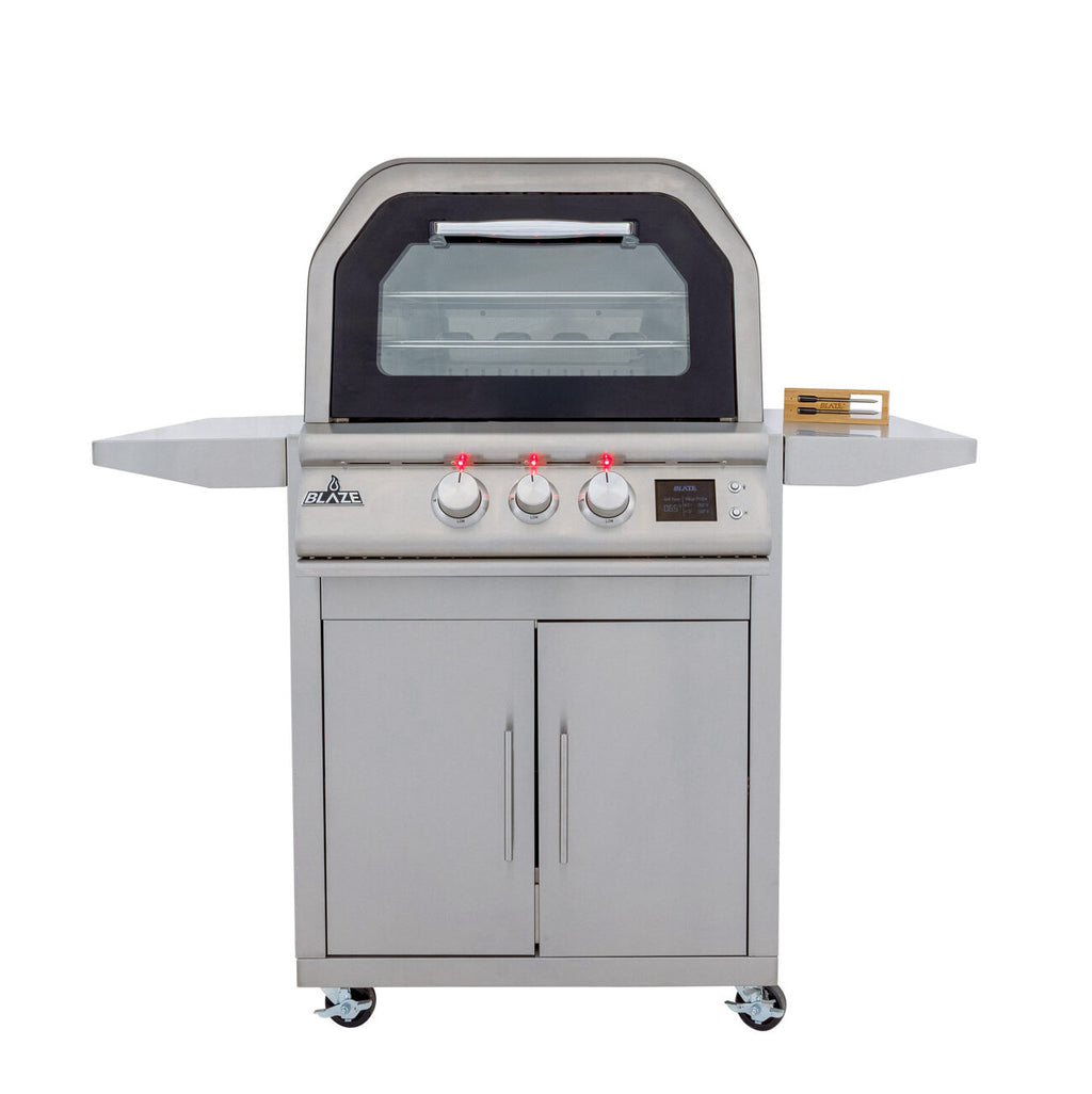 Blaze 26" Gas Outdoor Pizza Oven w/ Rotisserie & Meat Probes
