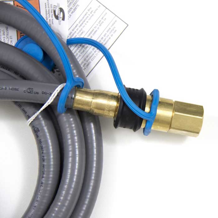Blaze 1/2" x 10' Gas Hose w/ Quick Disconnect – view 3