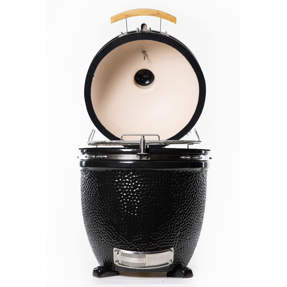 Coyote Asado Ceramic Smoker (Built-In) – lid open
