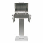 Coyote Pedestal Cart for Electric Grill – lid open