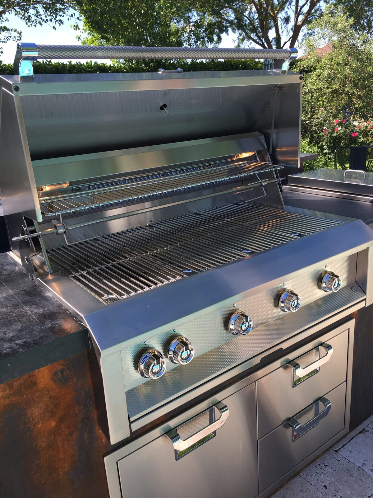 Aspire by Hestan 42" Built-In Gas Grill w/ 4 U-Burners & Rotisserie – view 2