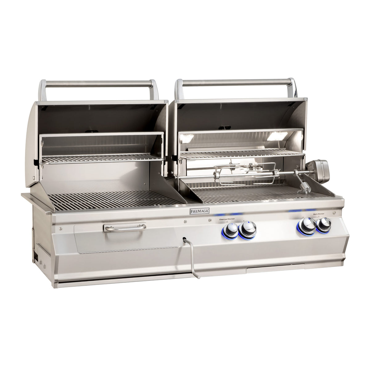 Fire Magic Aurora A830i Built-In Gas/Charcoal Combo Grill