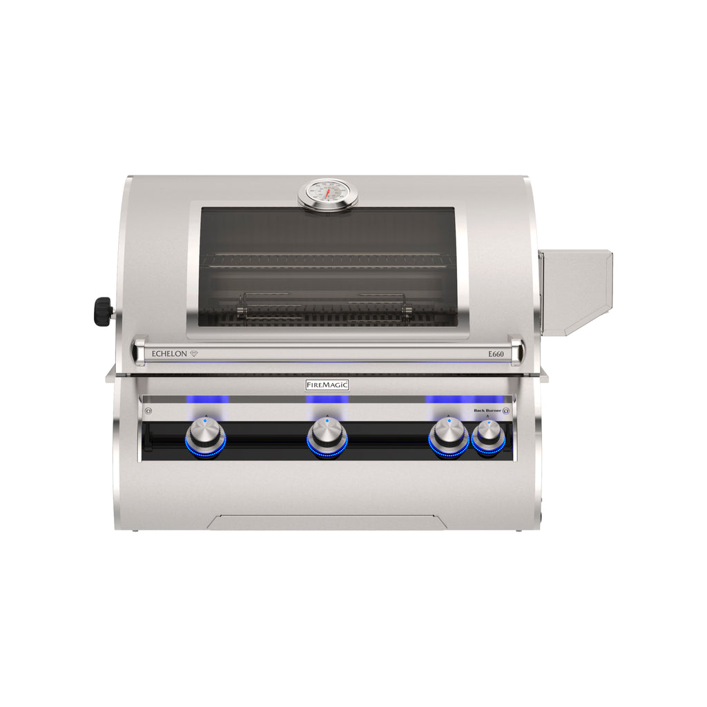 Fire Magic Echelon Diamond E660i 34" Built-In Gas Grill w/ Analog Thermometer – Magic View window