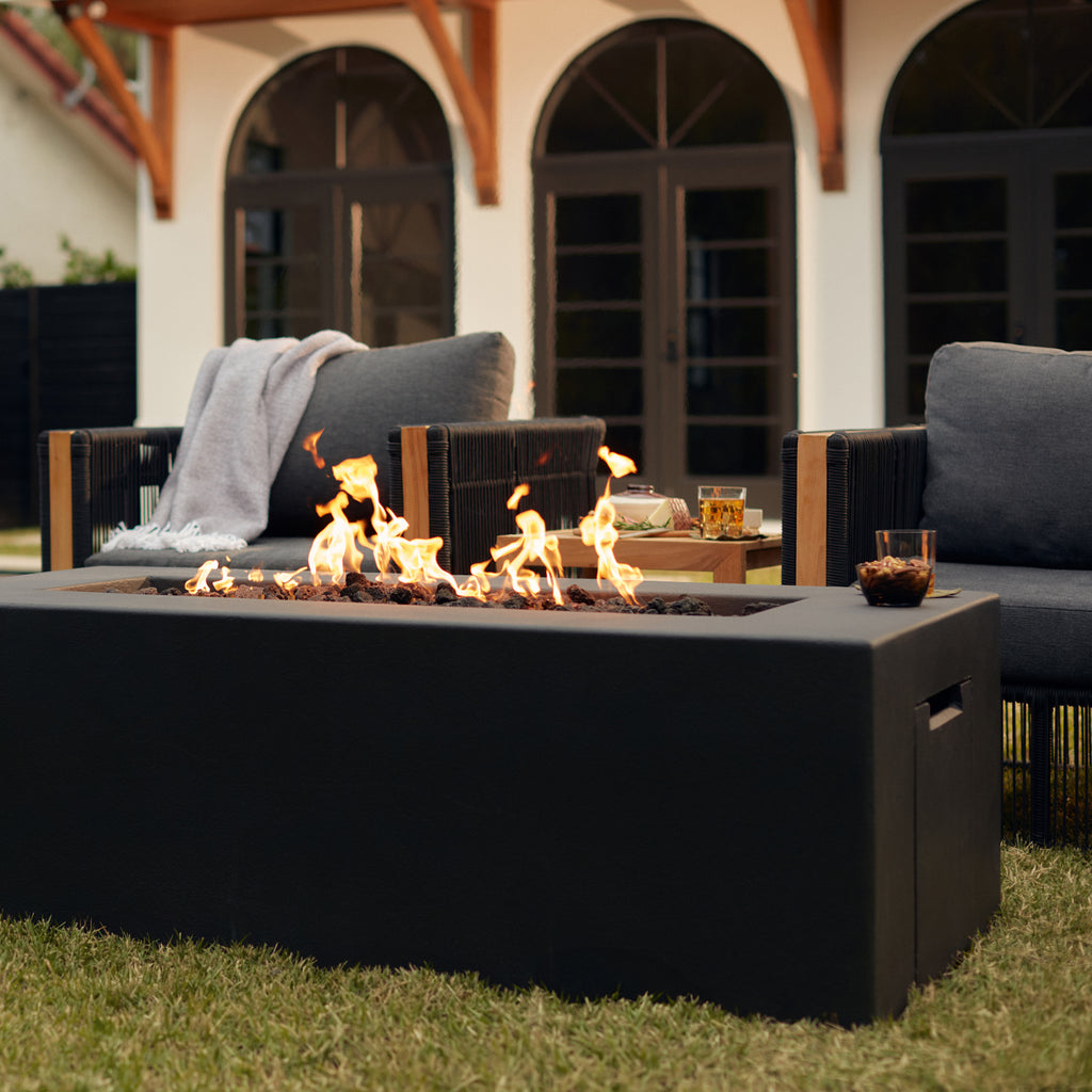 Blaze 60" Rectangle GFRC Fire Table
