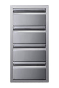 Memphis 15" Four Drawer Stack