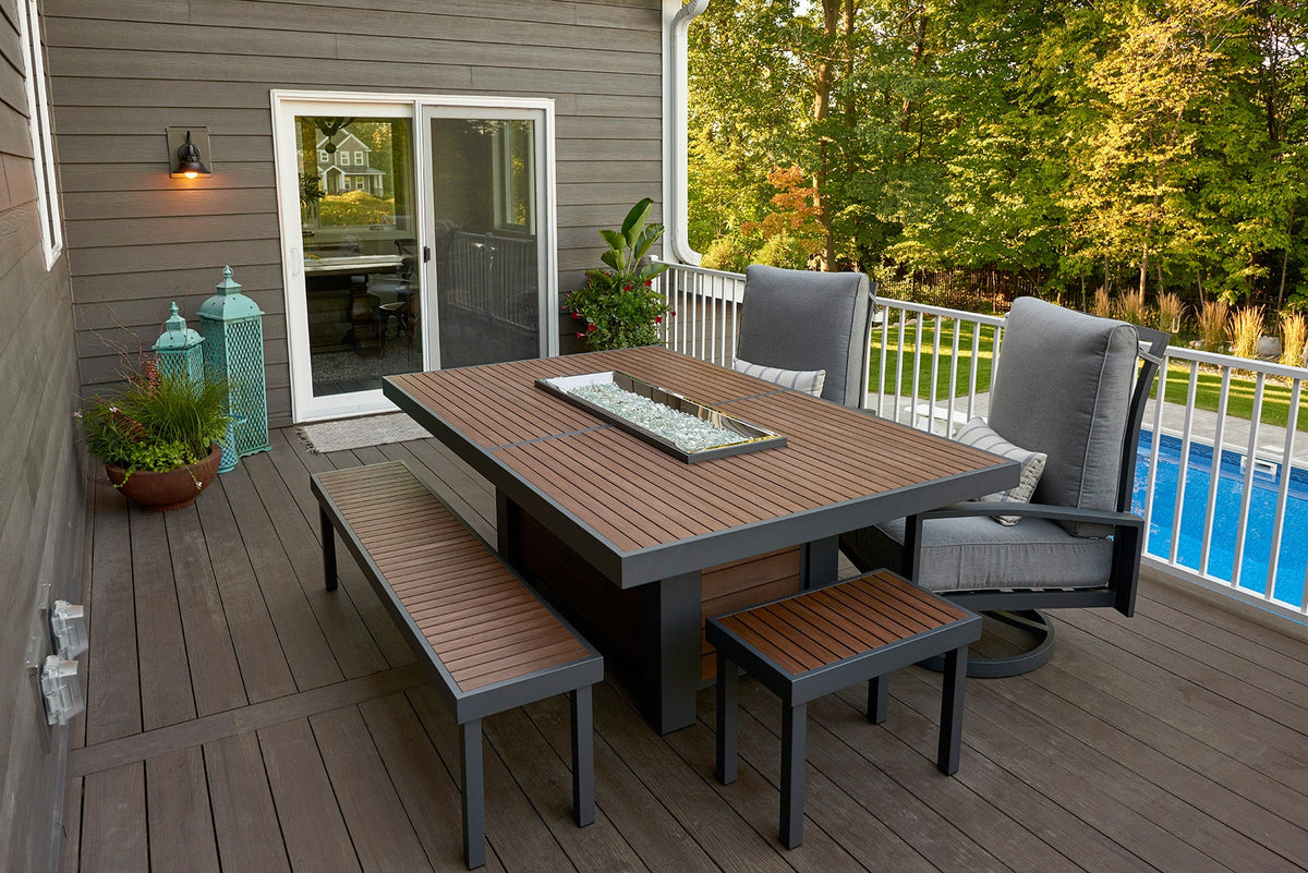 Outdoor GreatRoom Kenwood Rectangular Fire Table
