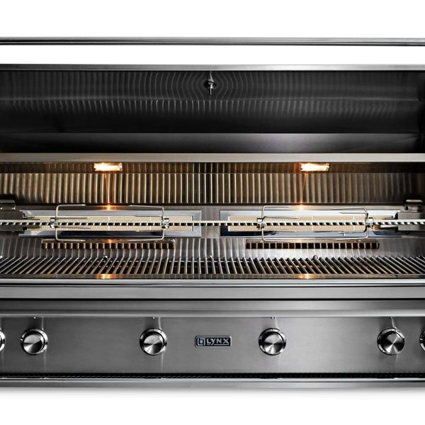 LYNX PROFESSIONAL 54” Built-in grill with 1 trident infrared burner and 3 ceramic burners and rotisserie (L54TR)