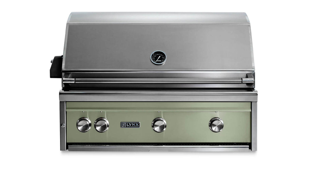 LYNX PROFESSIONAL 36" BUILT-IN GRILL - TRIDENT BURNERS, FLAMETRAK AND ROTISSERIE