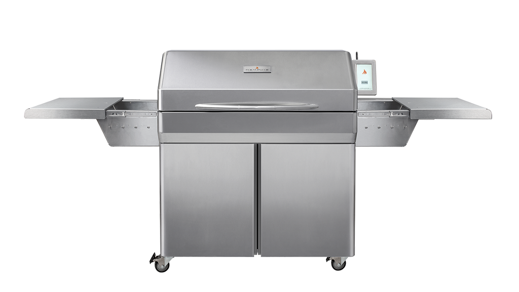 Memphis Elite ITC3 Freestanding Pellet Grill on Cart – shelves extended