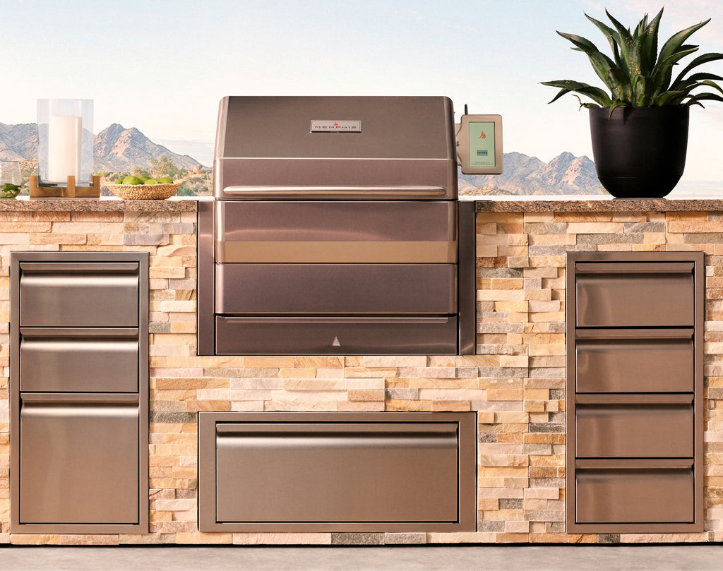 Memphis Pro 28" Built-In ITC3 Pellet Grill – installed