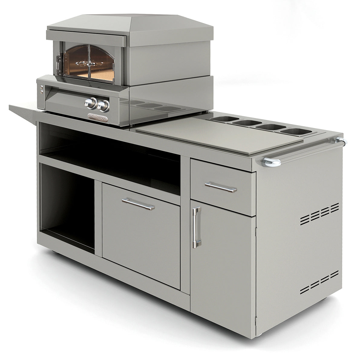 Alfresco 30" Deluxe Pizza Oven Prep Cart