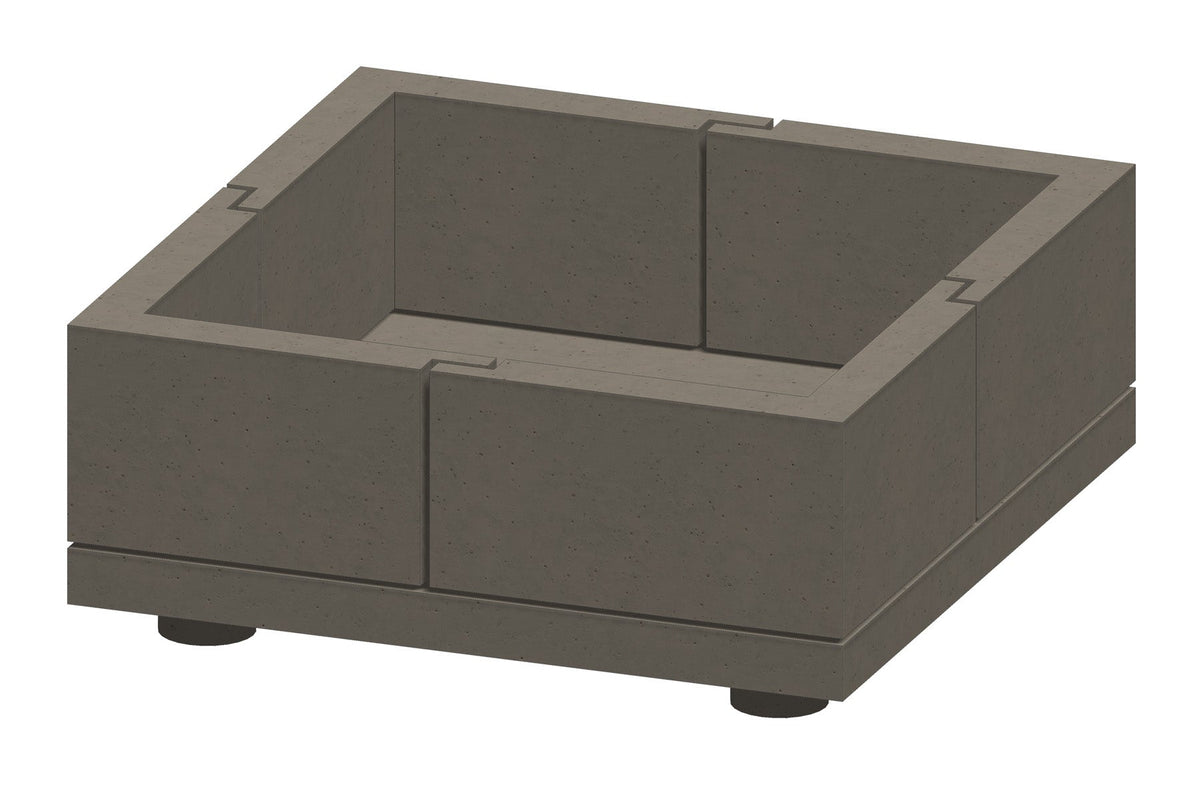 Stone Age 42" Square Ready-to-Finish Fire Pit Kit