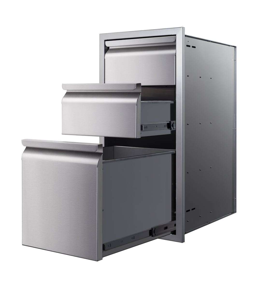 Memphis 15" Three Drawer Stack – open