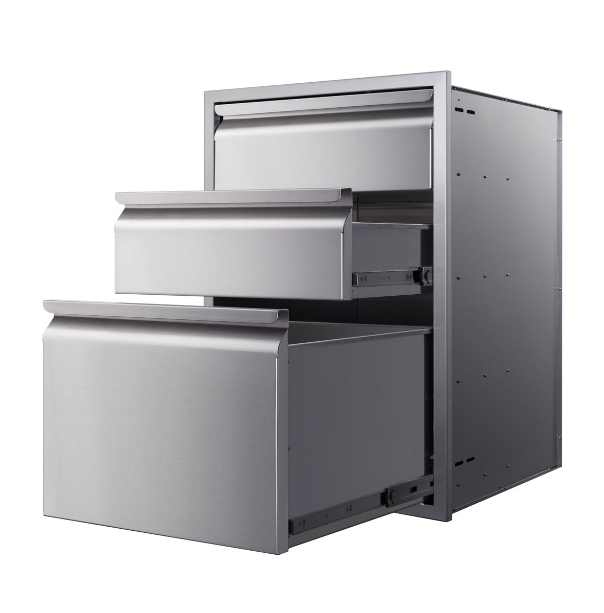 Memphis 21" Three Drawer Stack – open