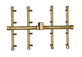 Warming Trends CROSSFIRE Double Tree Rectangle Brass Burner
