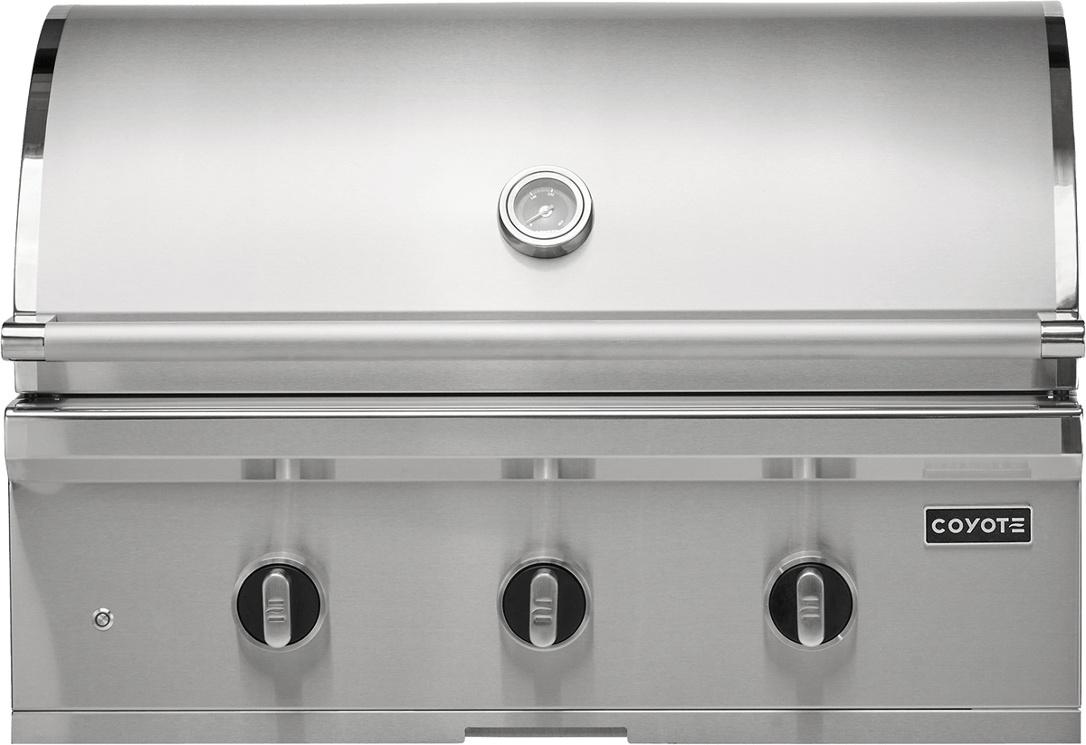 Coyote C-Series 30" 3-Burner Freestanding Gas Grill w/ Cart – grill head