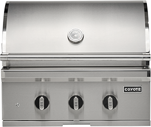 Coyote SL-Series 30" Built-In Gas Grill w/ Sear & Rear Burners