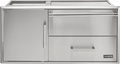 Coyote 42" Access Door w/ Storage & Warming Drawer Combo