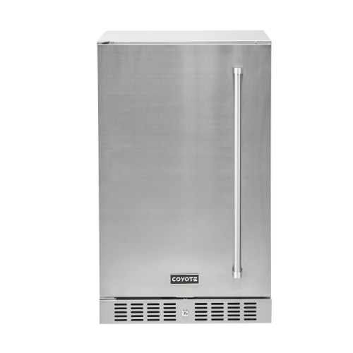 Coyote 21" Built-In Outdoor Refrigerator – left hinge