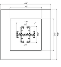 Warming Trends 48" Square Ready-to-Finish Fire Pit Kit