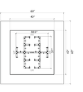 Warming Trends 60" Square Ready-to-Finish Fire Pit Kit