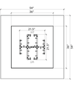 Warming Trends 54" Square Ready-to-Finish Fire Pit Kit